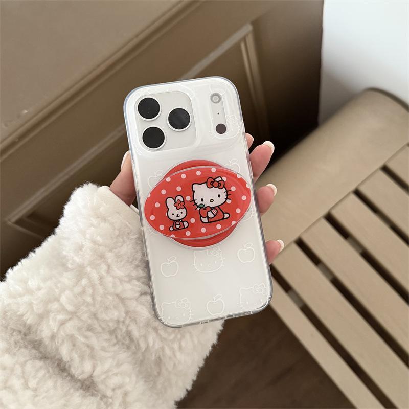 

Line Art Cat Magnetic Phone Holder for iPhone 17/16 Pro Max/15/14 Girly Case iPhone 14 Pro Max
