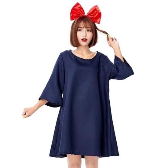 Witch cosplay ribbon + dress bag cute ladies Halloween costume disguise two-dimensional anime women adults female middle high school students festival