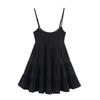 2025 European Style Women's Lace Trim Gauze Short Dress