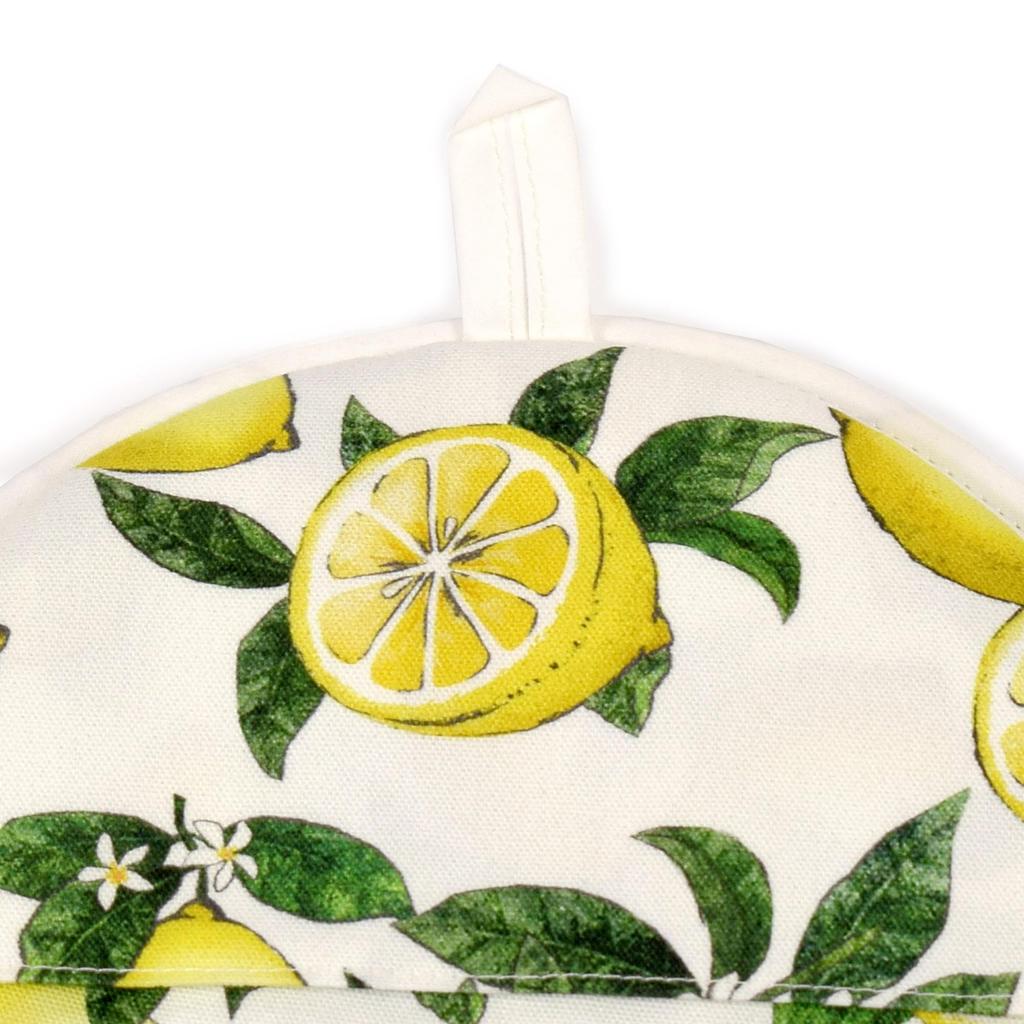 STYLE Decor Set Mitten Pot Set Apron Kitchen Cooking Citrus Lemon Gift Celebration Stylish Cute STYLE Decor W8701400 2-piece