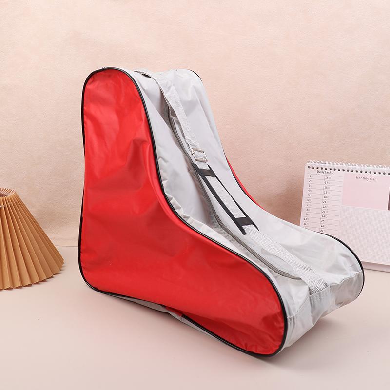 

Портативная сумка для роликовых коньков, сумка для катания на коньках, большая вместительная дышащая детская сумка для роликовых коньков, сумка для хранения коньков, сумка для обуви для катания на коньках красный