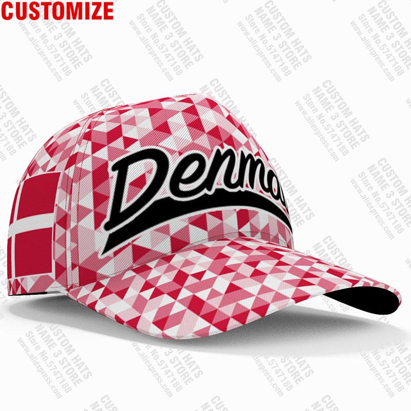 Dinamarca hombre joven gratis personalizado logo estampado foto dnk unisex sombrero bandera nacional reino danés país danmark dk gorra de béisbol