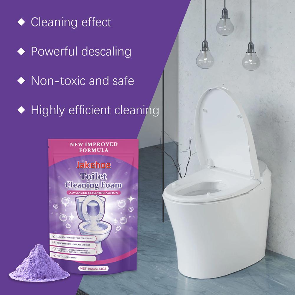 Foam Toilet Bowl Cleaner Deep Descaling Stain Remover Bathroom Supplies