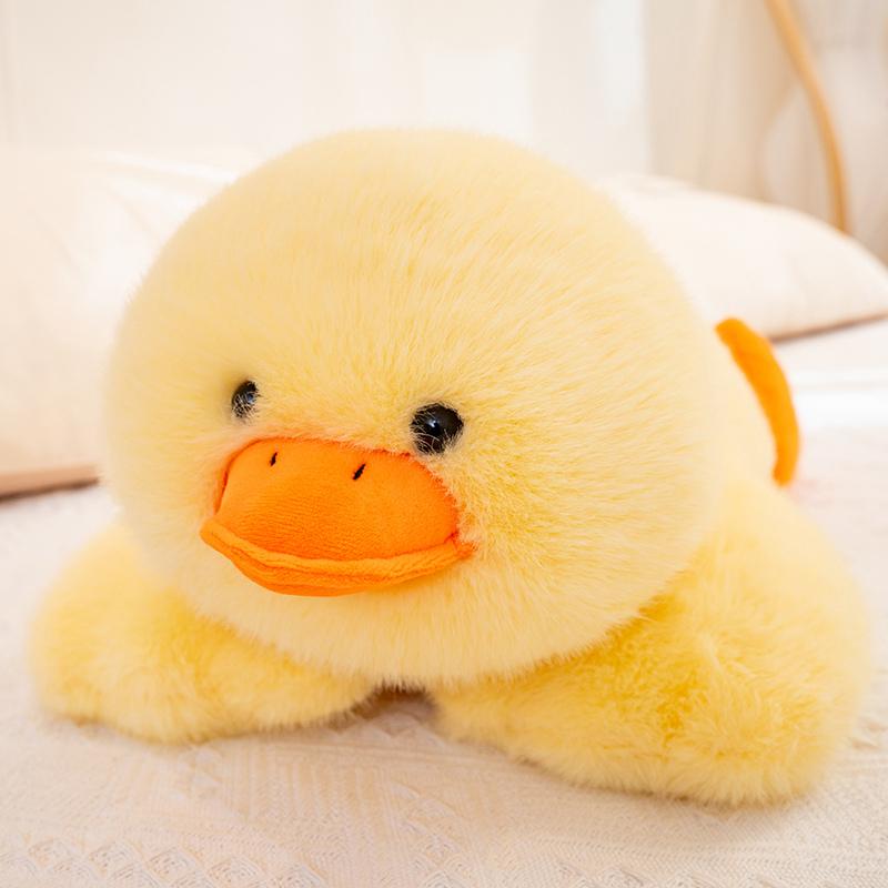 30-60cm New Lying Down Duck Plush Toy Soft Duck Sleep Stuffed Pillow Lovely Little Yellow Duck Plush Doll Girls Birthday Gifts