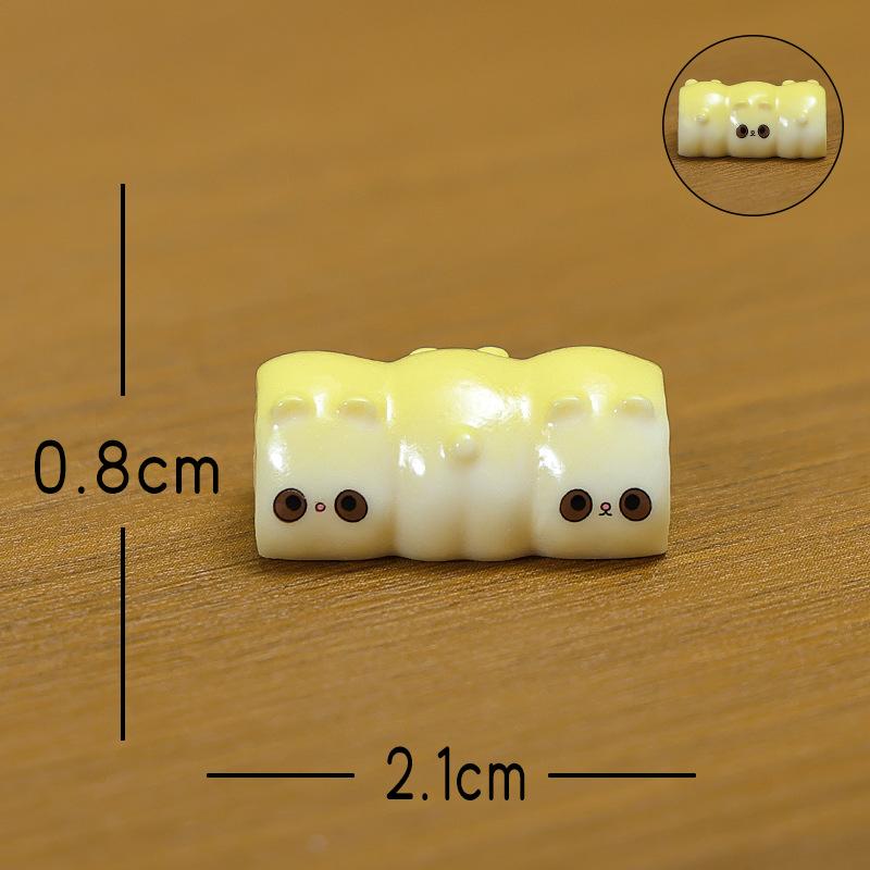 Micro-landscape Ornaments, Animal Toast, Home Desktop Resin Craft Decorative Small Ornaments, Car Accessories