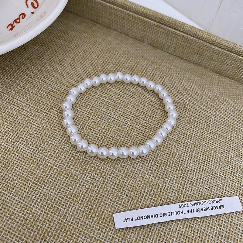 Elegant Crystal Flower Pearl Bracelet - Light Luxury Whitening Jewelry