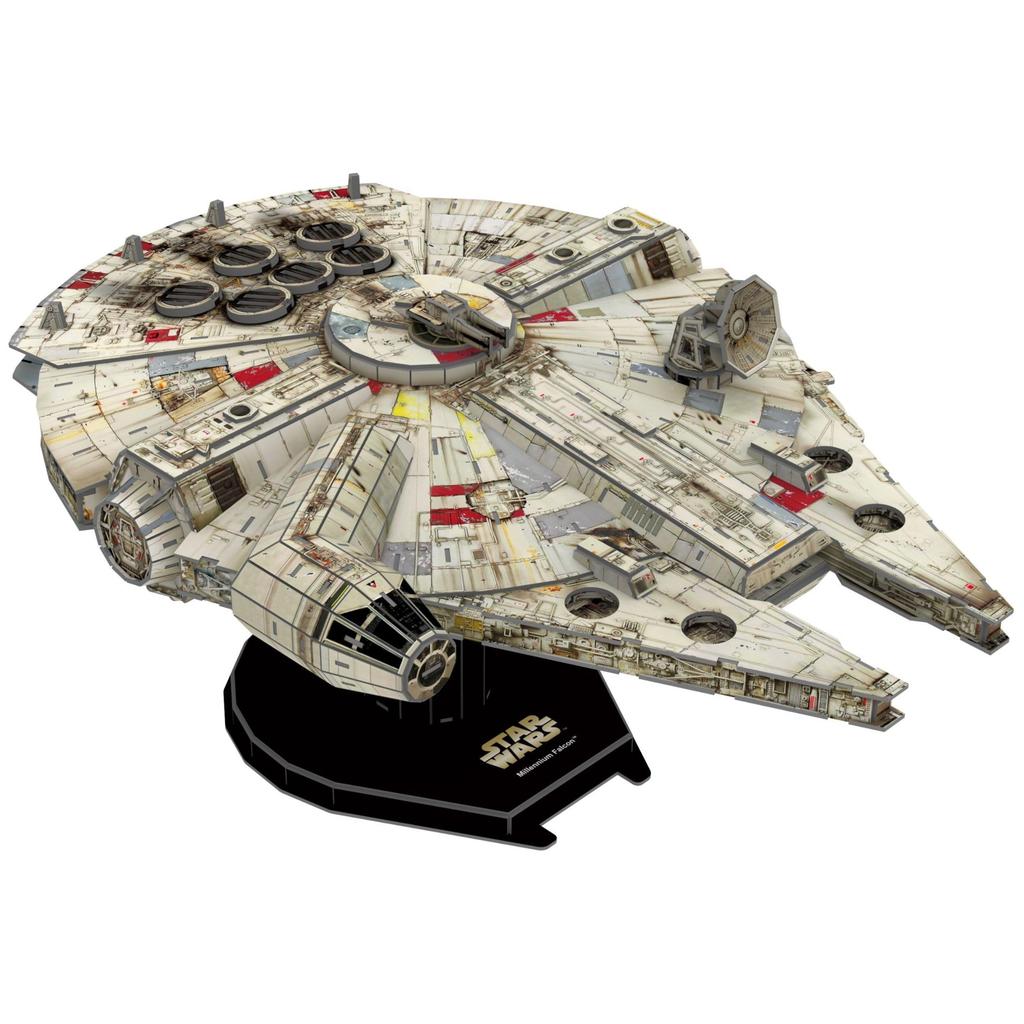 4D Cityscape Star Wars 3D Paper Model Kit (Millennium Falcon)