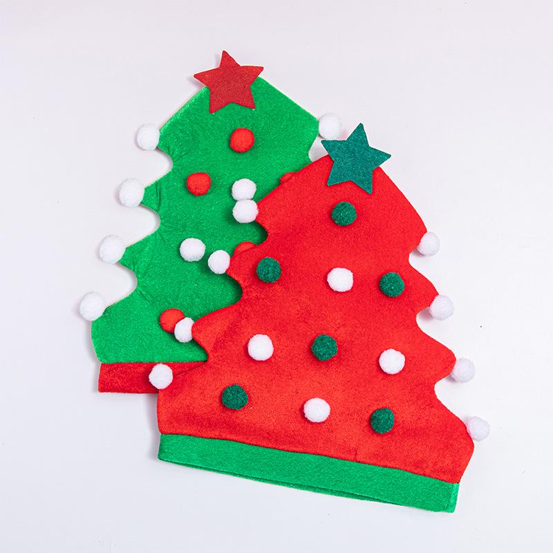 Cartoon Christmas Tree Elf Party Hats for Festive Decorations