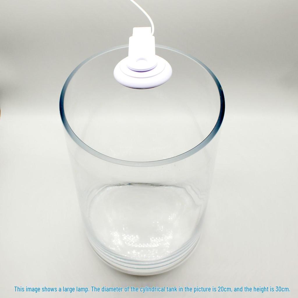 Round Waterproof LED Fish Tank Light for Aquatic Plants and Color Enhancement