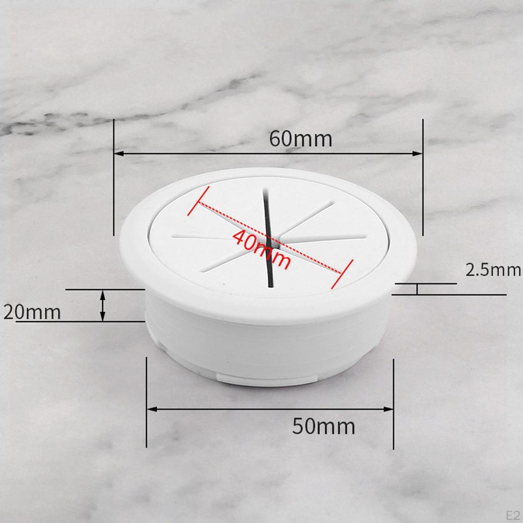 Cable Hole Cover Cord Management Arrange Wires & Cords through Desktop Equipment Wire Hider
