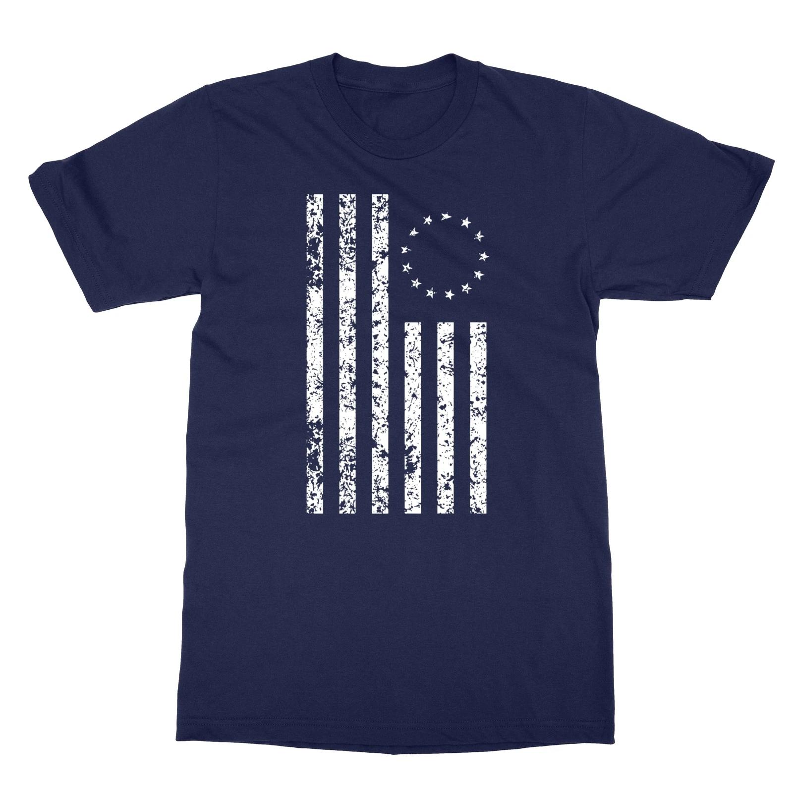Redacted American Flag Censored USA Satire Ladies  V-Neck Tshirt XL