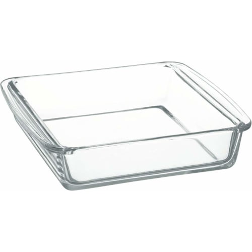 iwaki Heat-Resistant Glass Cake Pan, Baking Dish, Gratin Dish, Square, 25.5 x 21 x 6 cm, KBC222