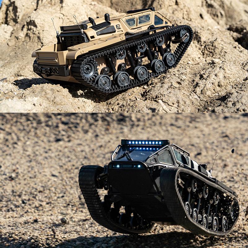 Çocuklar İçin Tam Ölçekli Paletli Tank JJRC C8812 2.4G Uzaktan Kumandalı Araba 360° Dönüşlü Drift RC Model Arazi Aracı Erkek Hediye