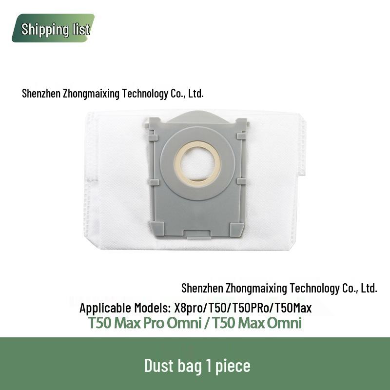 Ecovacs T50 PRO Robot Vacuum Cleaner Accessories: Filter, Mop Cloth, Side Brush, Dust Bag, Cleaning Solution