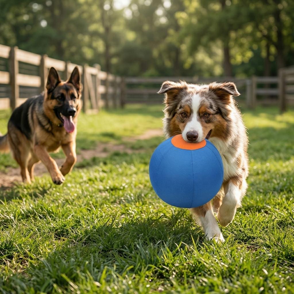 Durable Dog Toy Soft Plush Ball Interactive Chew Toy for Pets Outdoor Indoor Play Suitable for Medium Large Dogs