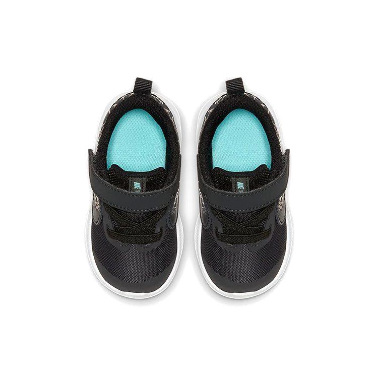 Nike Downshifter 9 Rebel Non slip Lightweight Low top Running Shoes Black Green Infant And Toddler CI2688-001