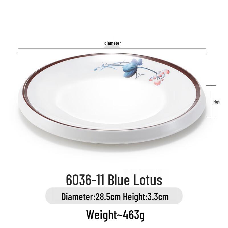 Commercial Melamine Round Serving Plate