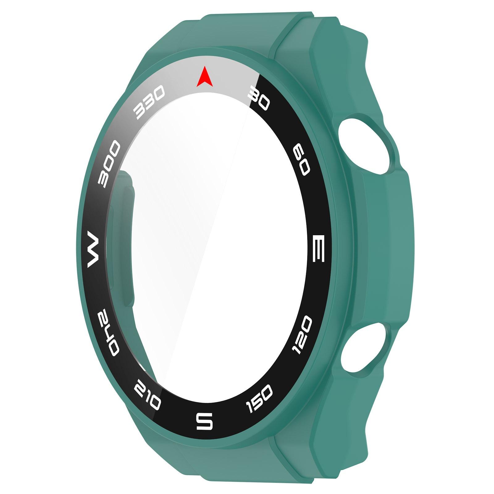 

Чехол из закаленного стекла с полной защитой для смарт-часов Huawei Watch Ultimate Защитная пленка для экрана для Huawei Watch Ultimate чехол для часов For Watch Ultimate зелёный