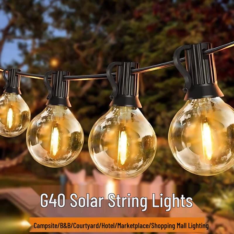 Xuanyong G40 Solar LED Outdoor String Lights
