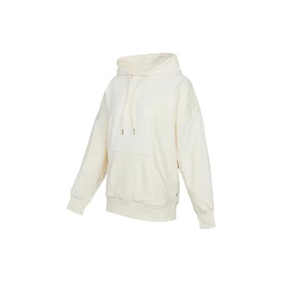 Kangaroo Pocket Embroidered Logo Hoodie Women Tops White VN0A54LP3KS