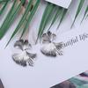New Foreign Trade Explosion Metal Retro Fashion Trend Temperament Personality Versatile Flowers And Leaves Stud Earrings