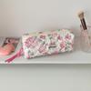 Kawaii Oxford Stationery Bag Pouch Back To School Pencil Case INS Pink Sweetheart Bow Aesthetic Stationery School Supplies