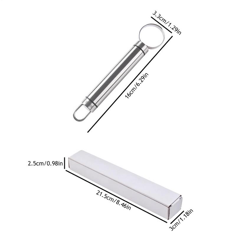 Fruit Peach Corer  Stainless Steel Corer Seed Removing Tool Portable Kitchen Utensil Reusable Fruit Vegetable Coring Tool