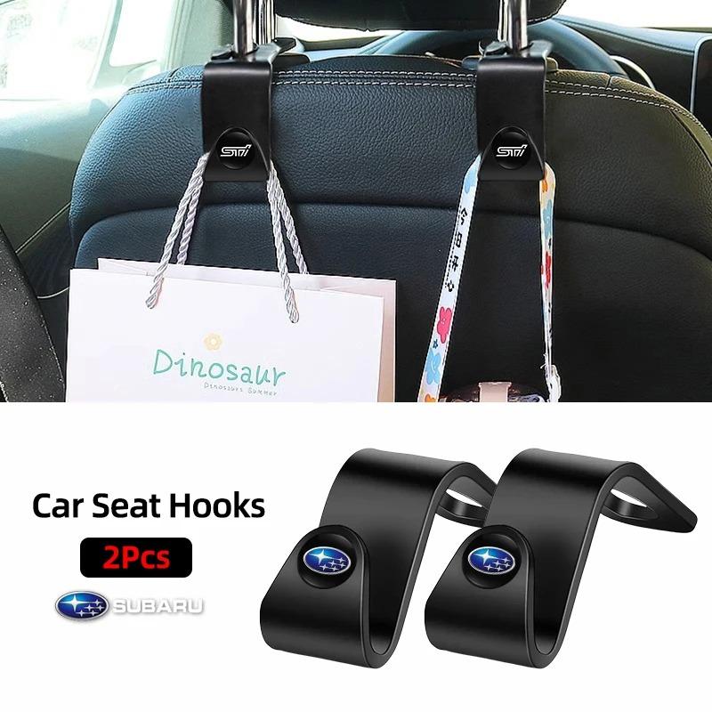 2Pcs Car Seat Back Hooks Storage Holder for Subaru WRX STI Impreza Forester Outback BRZ Legacy Ascent XV Levorg