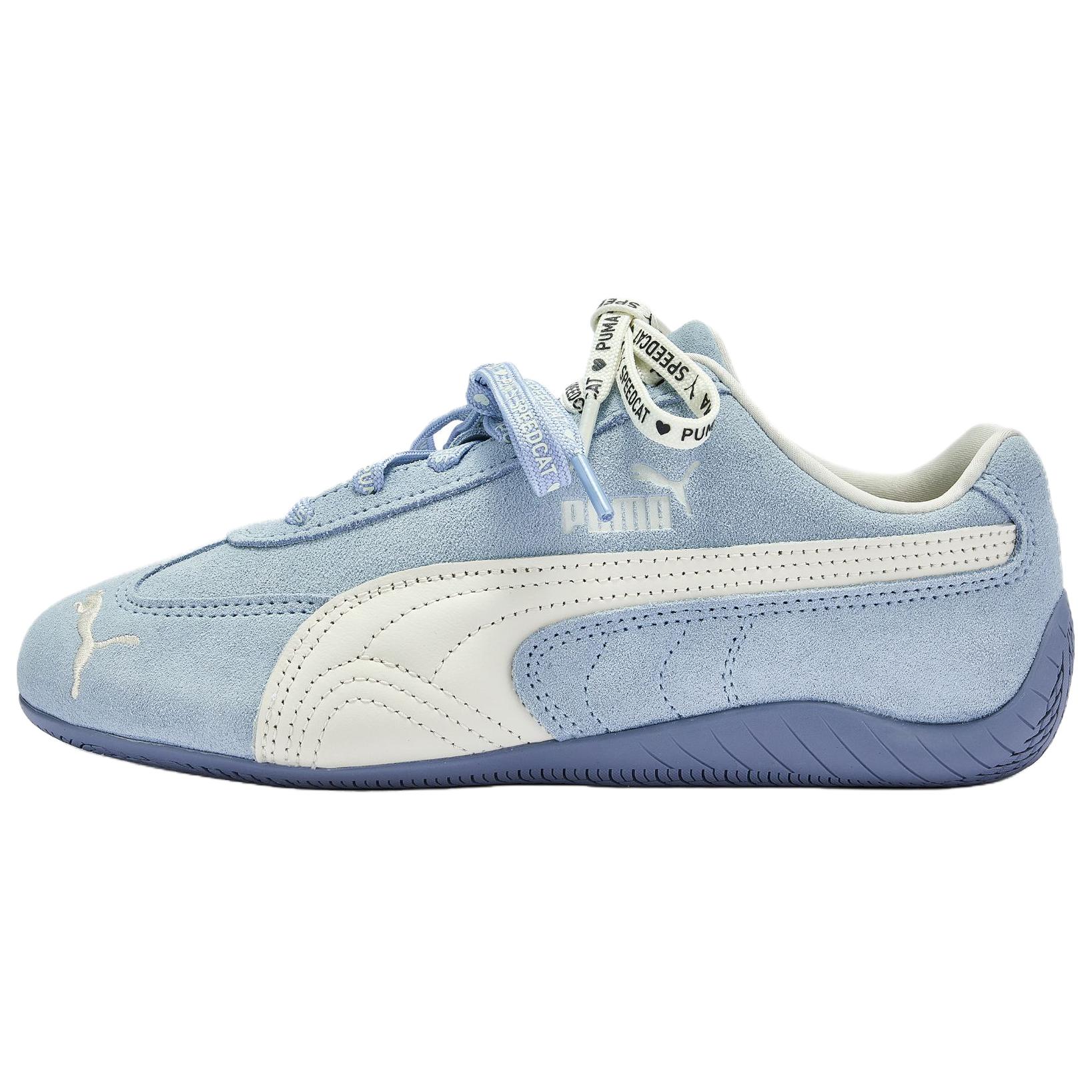 Puma Women's Blue/White Speedcat Thermal Low Top Casual Shoes 408130-02 Cm