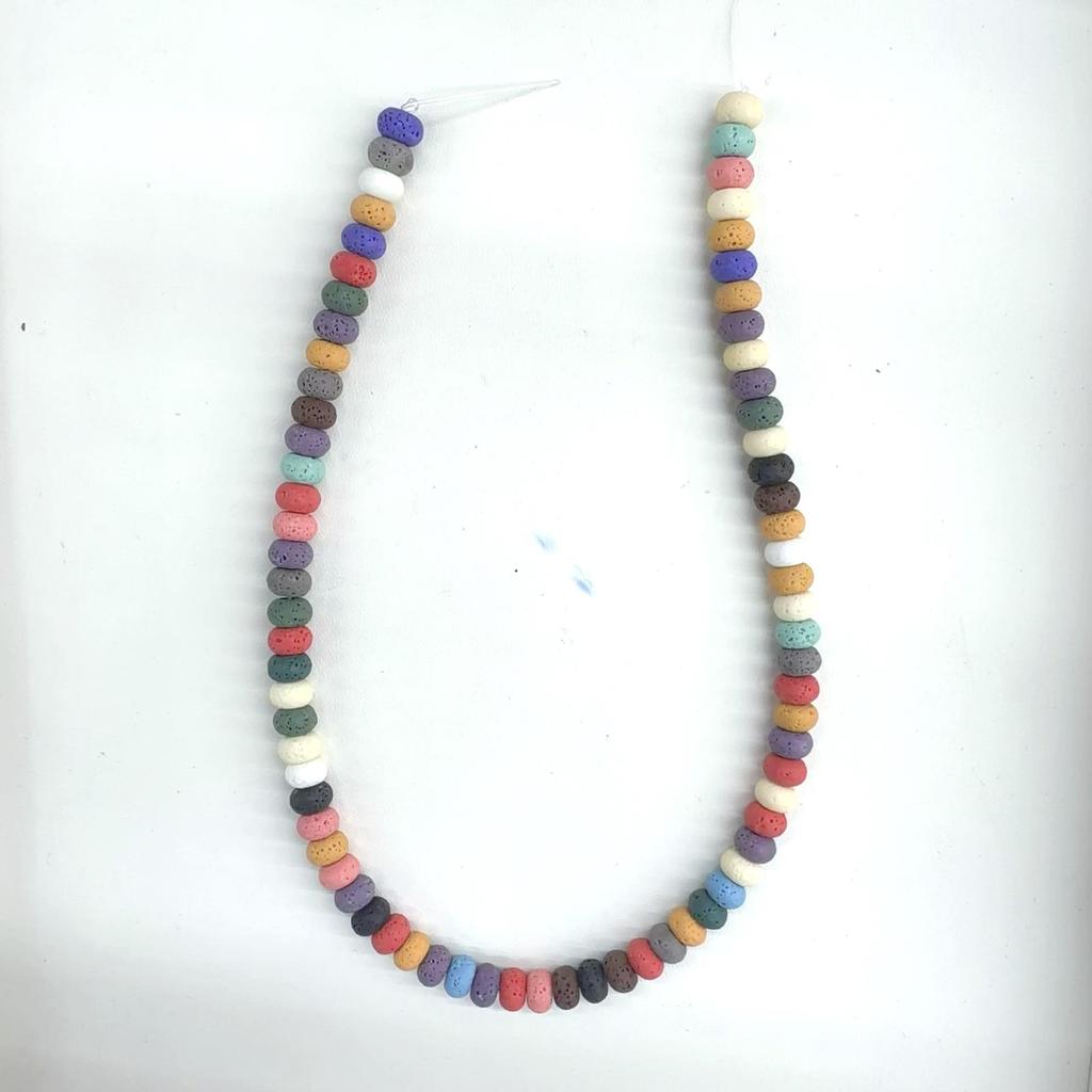 Macaron Color Volcanic Rock Beads for DIY Bracelets & Necklaces