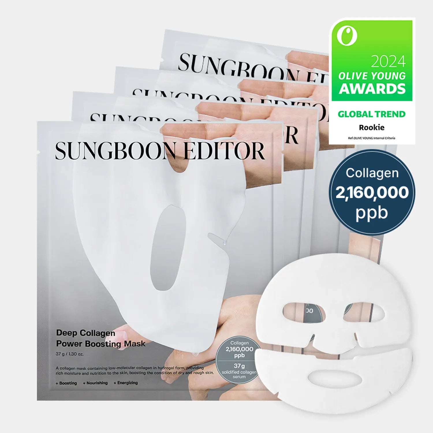 SUNGBOON EDITOR Deep Collagen Power Boosting Mask 4ea 4pcs