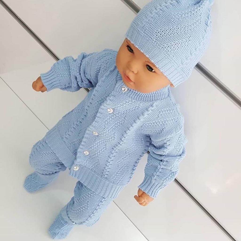 Baby Knitwear Set of 4 - Blue