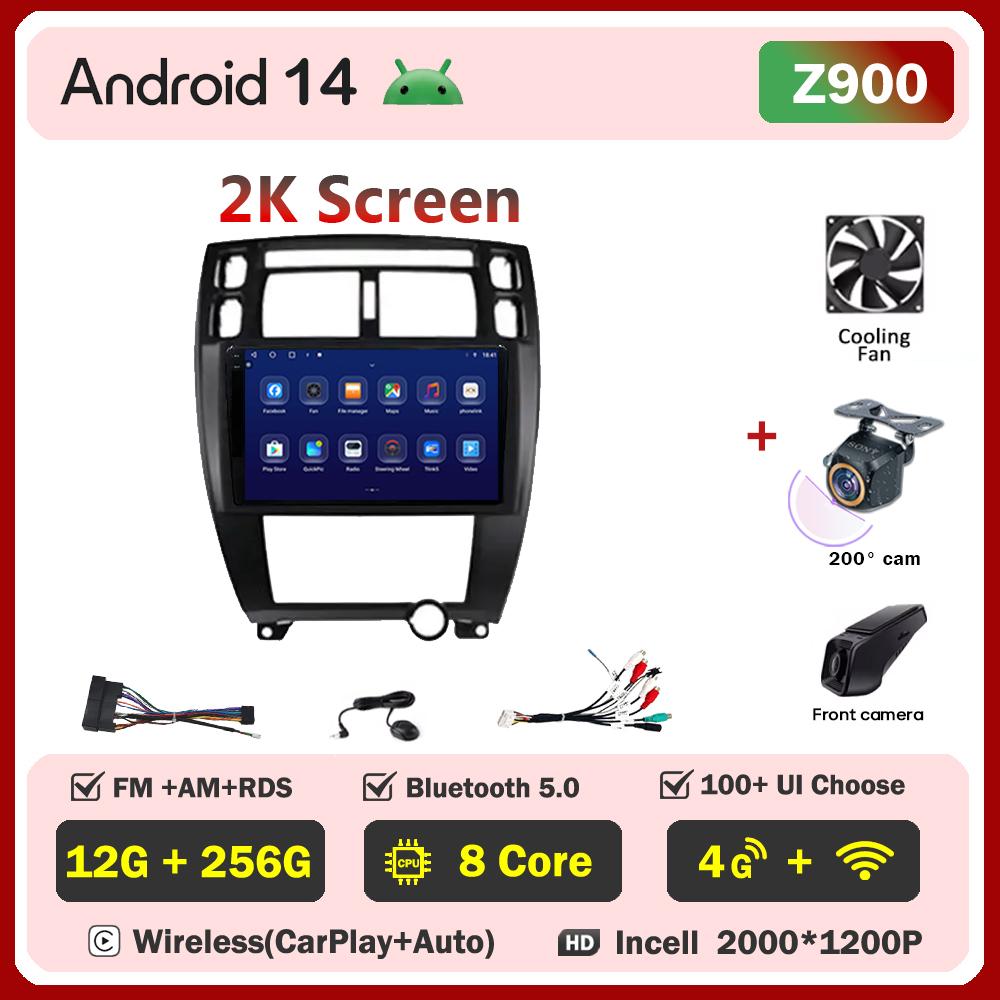 Car Radio Player Android 14 For Hyundai Tucson 1 2004 Carplay Auto Screen Wireless Android Auto Intelligent Car Systems 5G Wifi