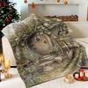 Bold Floral Lightweight No Shedding Extra Warm Couch Blanket Perfect for Christmas Xmas Holiday Home Decoration