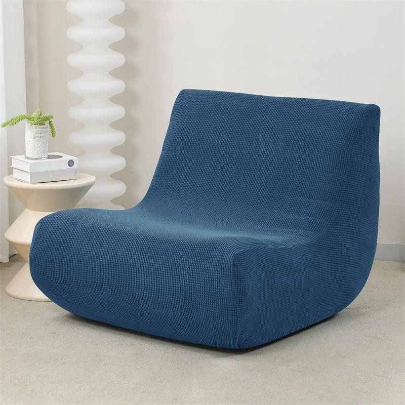 Jacquard Stretch Ärmelloser Sofabezug Wohnzimmer Boden Lounge Einzelcouchbezug Rundumbezug Copri Divano Fundas Para Sillones