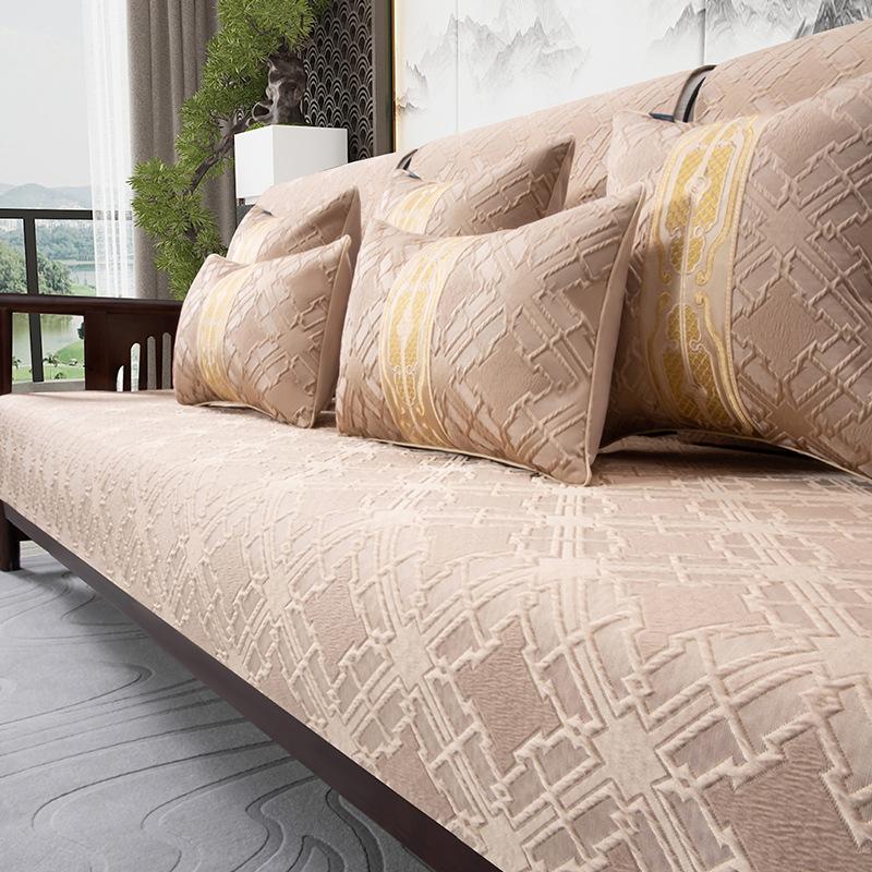 Chinese Sofa Cushion Solid Color Sofa Cover Cloth Four Seasons Universal Sofa Cover Cover
