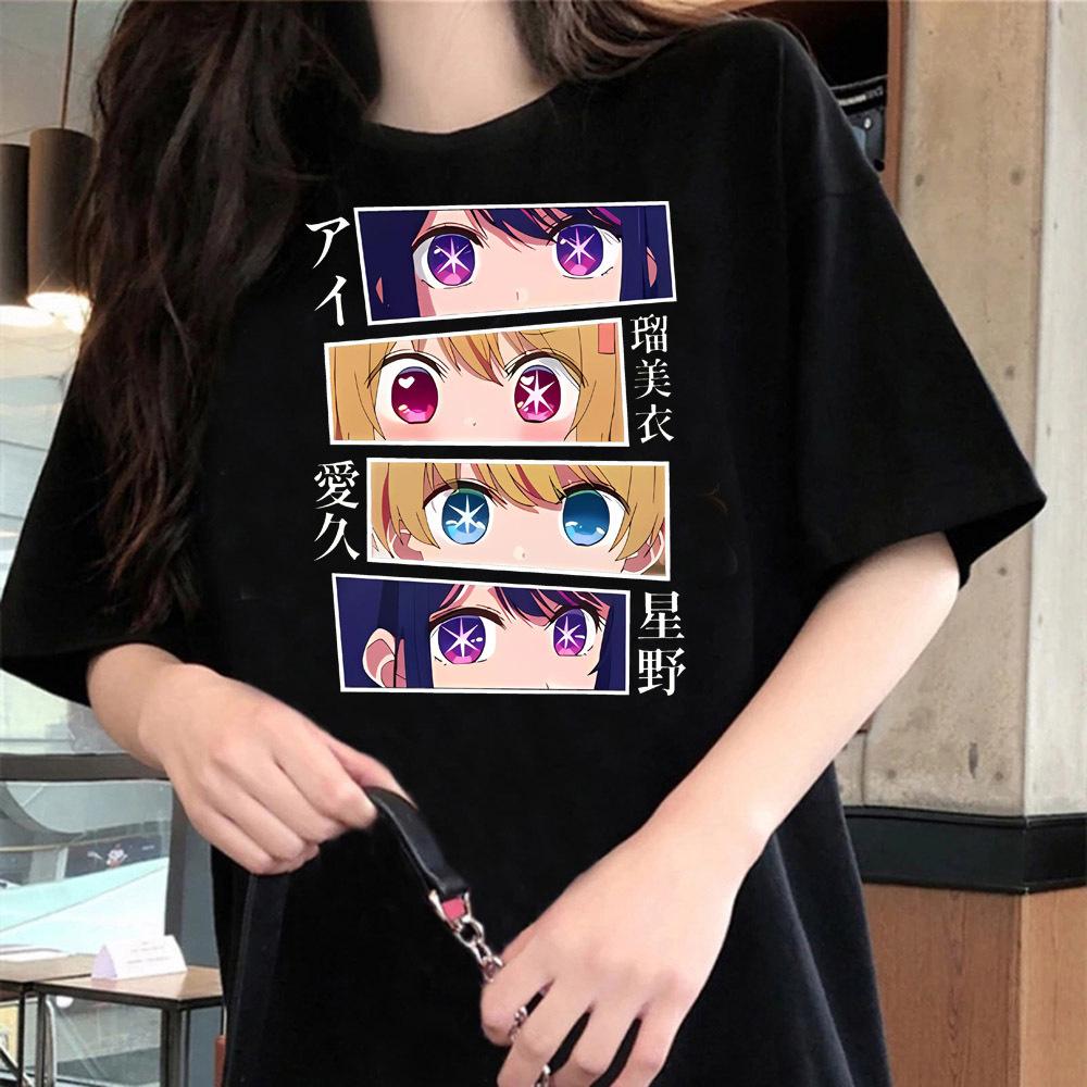 Oshi No Ko tshirt girl Comfortable Pop Culture Vintage Colorful 80s Digital t shirt aesthetic Pop Culture Vintage 2000s
