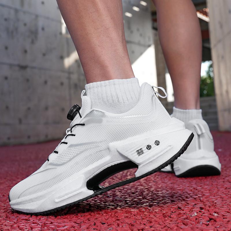Casual sports shoes men's fashion four season comfortable height increasing outdoor wear-resistant running casual sports shoes