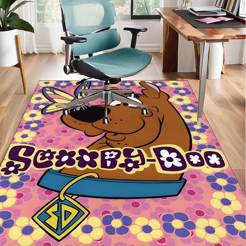 Scoo-dog Mystery Night Office Rug Chair Mat, Game Carpet, Suitable for Front Door, Bedroom, Living Room, Desk, Holiday Gift