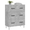 VidaXL Buffet Concrete Grey 69.5x34x90 Cm Engineered Wood 827848
