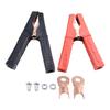 2x Red+Black Crocodile Clip 100A 12V-24V 1200W  Battery Clamp Non-slip Handle