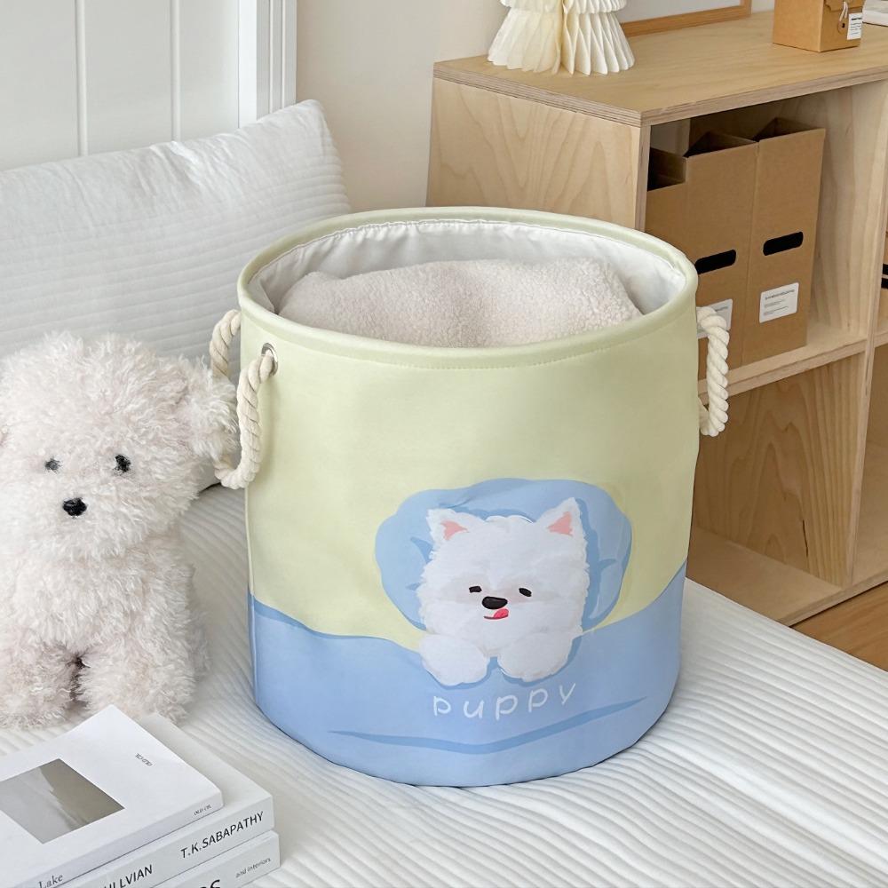 Space-Saving Toys Storage Basket Cartoon Clutter Baskets Korean Style Laundry Hamper  Kids Room