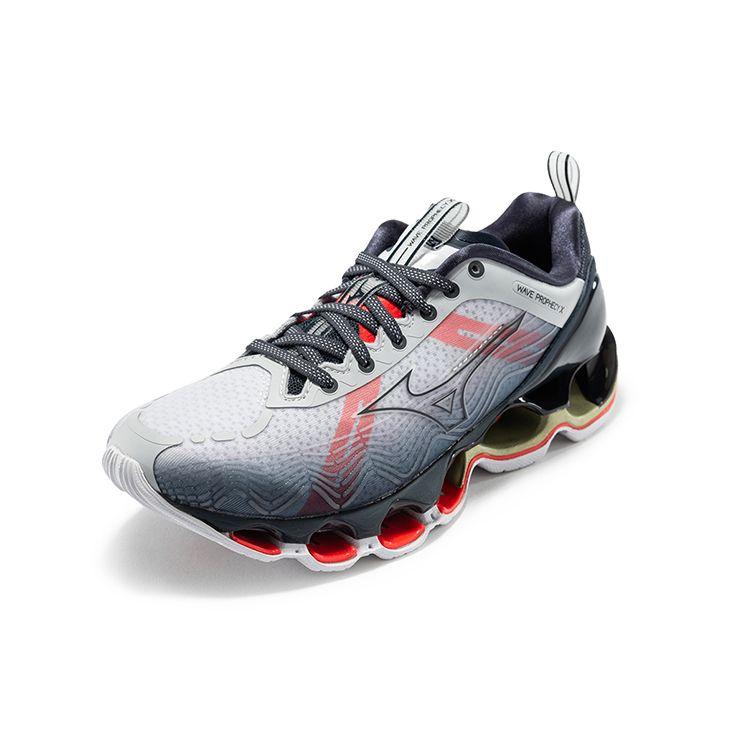 Mizuno Pro Comfortable Fabric Synthetic Leather Non-Slip Wear-Resistant Breathable Low-Top Running Shoes Women Sneaker Gray Red J1GD210029