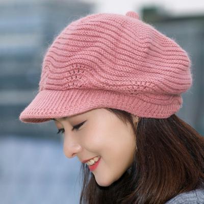Autumn Winter Women's Knitted Hats Fashionable Berets Wool Hats Fashionable Cap