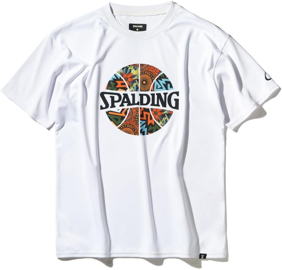 

Spalding African Batik Ball Print T-Shirt, White, Large, SMT25001