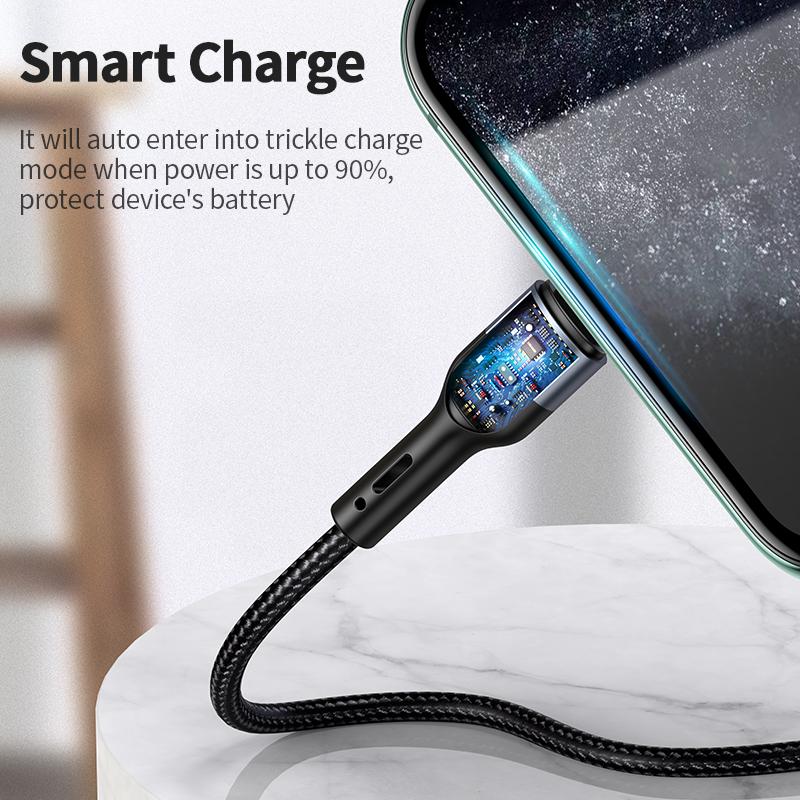 USAMS USB Typ C Lightning Kabel für iPhone 12 13 11 pro max Xs Xr X SE 8 7 6 plus 6s 5s iPad Air mini USB C Schnelllade Datenkabel 4.9