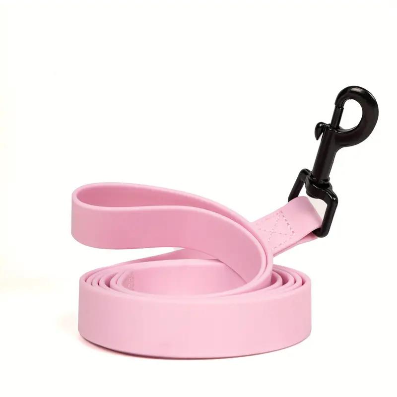 Waterproof Easy-to-Clean Plain PVC Pet Leash for Outdoor Activities & Training, Suitable for Small, Medium and Large Dogs