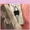 Crystal Heart Wine Stopper With Geometric Design For Wedding Celebration Gift