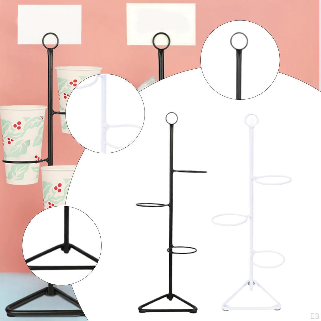 Coffee Cup Holder Mug Rack Compact for Counter Storage Organizer Kitchen Cabinet