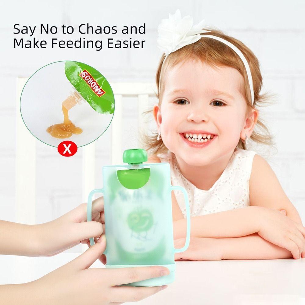 Comfortable Squeeze Pouch Holder Squeeze Proof Milk Box Holder Food Pouch Holder for Baby